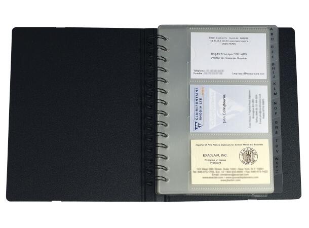 Visittkortmappe EXACOMPTA for 120 kort 